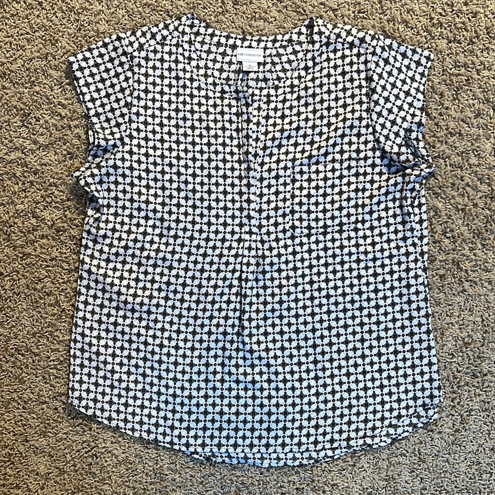 Liz Claiborne top, size XL, slightly worn, pet and smoke free home.